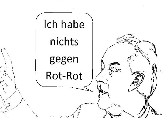 Karikatur (Foto: Harald Buntfu&szlig;)