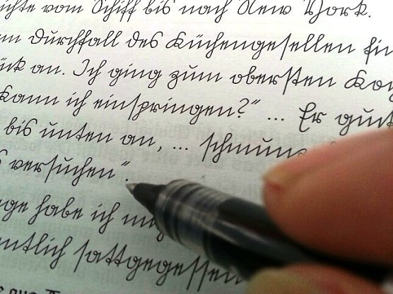 Sütterlinschrift (Foto: Uta Bickel) Sütterlinschrift (Foto: Uta Bickel)