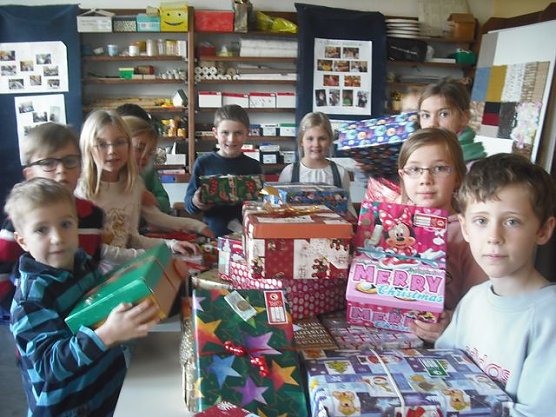 Weihnachten im Schuhkarton (Foto: Montessori) Weihnachten im Schuhkarton (Foto: Montessori)
