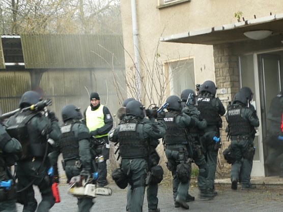 Einsatz in Worbis (Foto: Ilka Kühn) Einsatz in Worbis (Foto: Ilka Kühn)