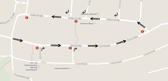 Einbahnstra&szlig;e (Foto: Elke Sagorski)