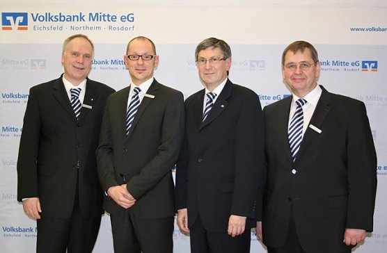 Vorstand der Volksbank Mitte (Foto: Cornelia Kurth-Scharf)