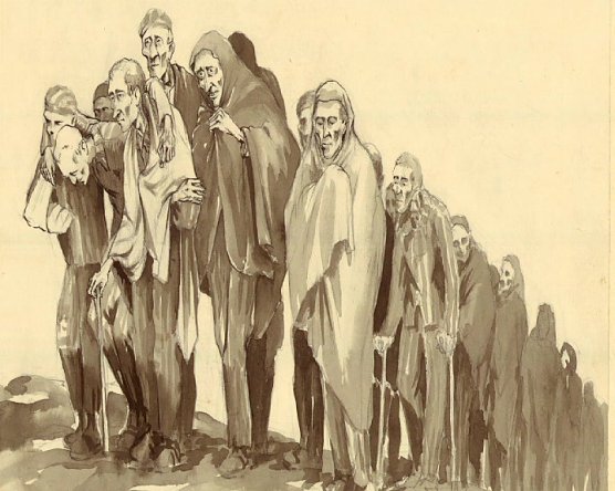 Todesmarsch (Foto: Dora - KZ des "Totalen Krieges") Todesmarsch (Foto: Dora - KZ des "Totalen Krieges")