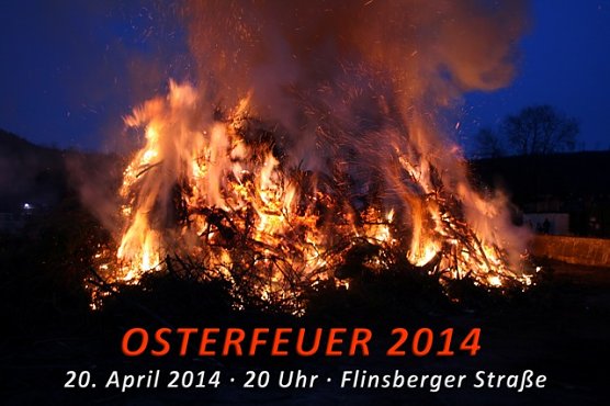 Osterfeuer in Heiligenstadt (Foto: Feuerwehrverein)