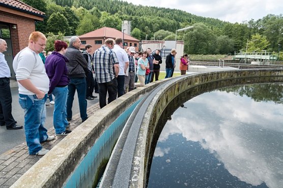 Führung Kläranlage (Foto: EW) Führung Kläranlage (Foto: EW)