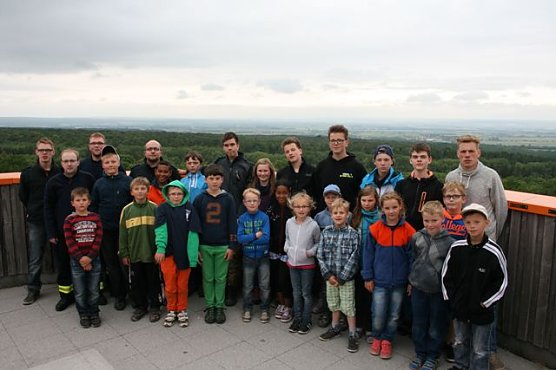 Auf dem Baumkronenpfad (Foto: Feuerwehr Heiligenstadt)