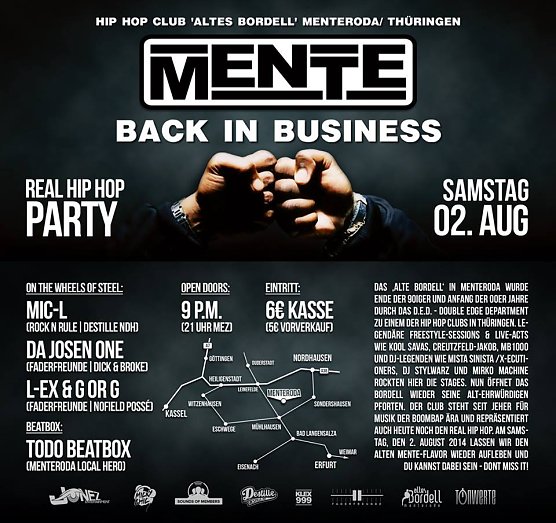 Menteroda (Foto: Alex Kühn) Menteroda (Foto: Alex Kühn)