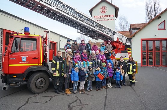 Zu Besuch bei der Feuerwehr (Foto: Feuerwehr Heiligenstadt)