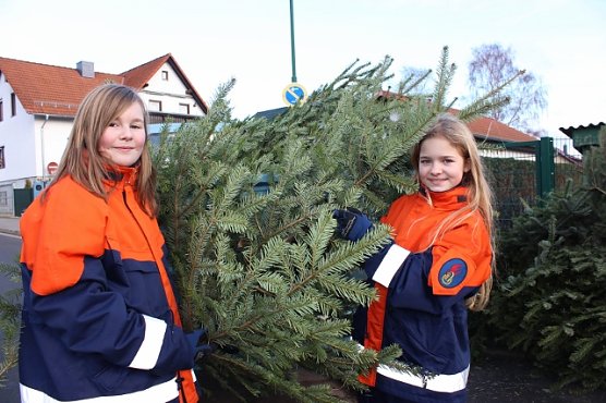Weihnachtsb&auml;ume werden eingesammelt (Foto: Feuerwehr Heiligenstadt)