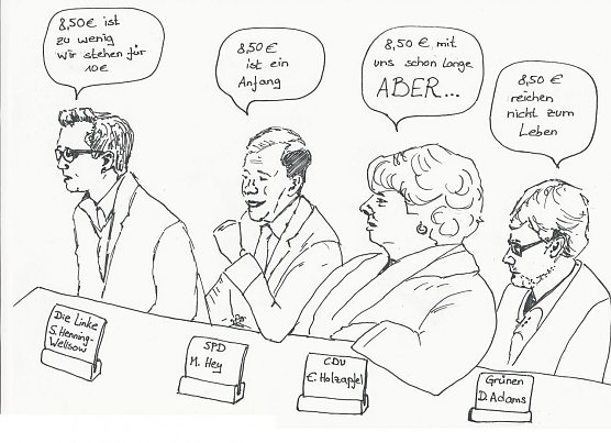 Karikatur (Foto: H. Buntfu&szlig;)