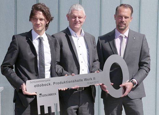 Schlüsselübergabe (Foto: Ottobock) Schlüsselübergabe (Foto: Ottobock)