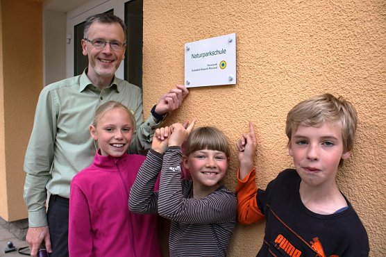 Neue Tafel (Foto: Naturpark)
