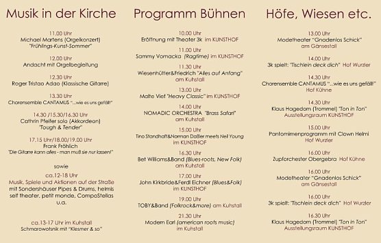 Der 25. Kunstmarkt lockt... (Foto: Kunsthof Friedrichsrode)