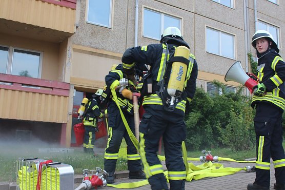 Feuerwehr&uuml;bung (Foto: Feuerwehr Heiligenstadt)