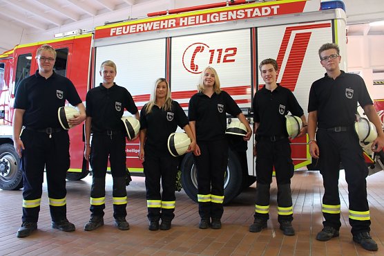 Fünf neue (Foto: Feuerwehr Heiligenstadt) Fünf neue (Foto: Feuerwehr Heiligenstadt)