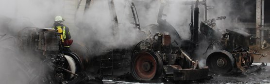 Brand in G&uuml;nterode (Foto: Feuerwehr Heiligenstadt)