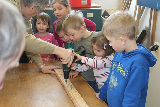 In der Werkstatt (Foto: Gisela Reinhardt)
