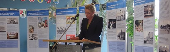 Maja Eib bei der Eröffnung (Foto: Ilka Kühn) Maja Eib bei der Eröffnung (Foto: Ilka Kühn)