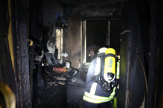 Feuer in einer Wohnung (Foto: Feuerwehr Heiligenstadt)