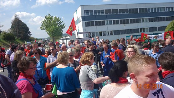 Warnstreik im Landkreis Eichsfeld (Foto: IG Metall)