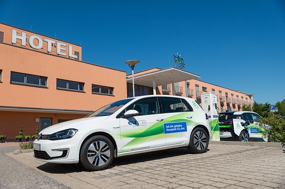 Neue Ladestation am Vitalpark (Foto: Martina Adler)