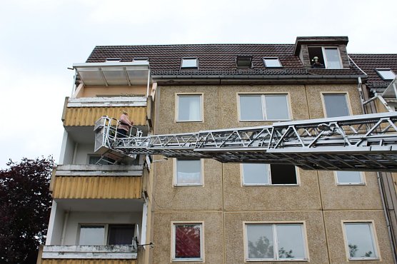 Sechs Bewohner mussten gerettet werden (Foto: Feuwerwehr Heilibad Heiligenstadt)