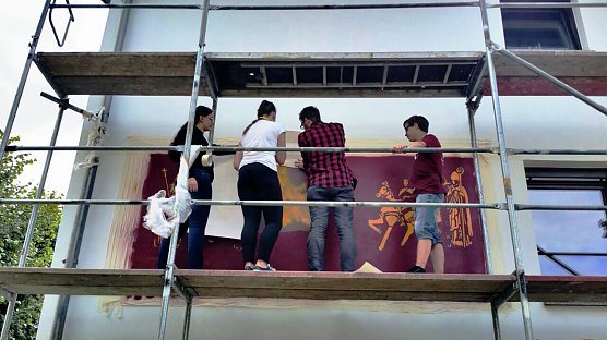 Graffitiprojekt (Foto: Hackel) Graffitiprojekt (Foto: Hackel)