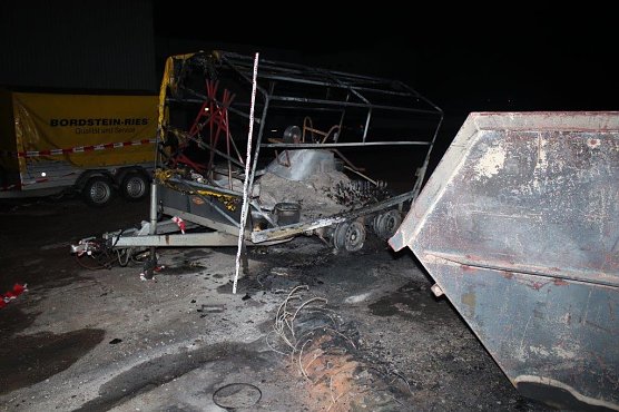 Brandstiftung (Foto: Polizei)