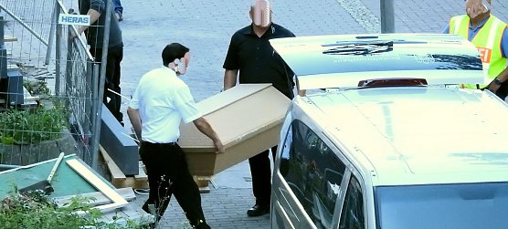 Am Vormittag nach der Tat in der Nordh&auml;user T&ouml;pferstra&szlig;e (Foto: privat)