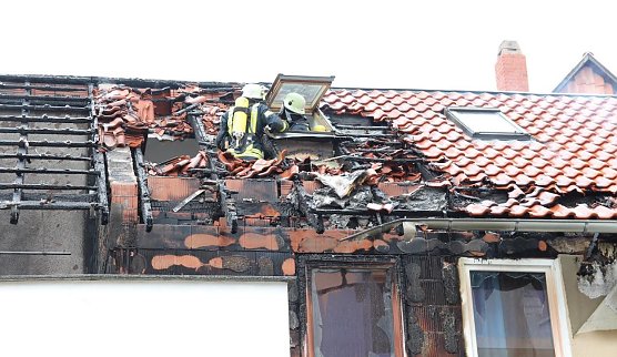 Wohnhausbrand (Foto: Feuerwehr Heiligenstadt)
