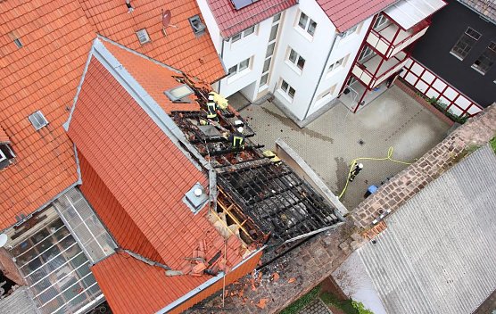 Wohnhausbrand (Foto: Feuerwehr Heiligenstadt)