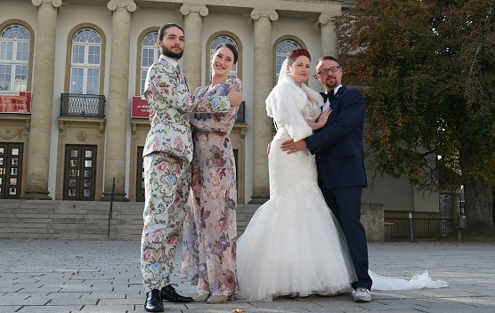 Gemeinsames Shooting mit den Hauptdarstellern des Balletts (Foto: nnz)