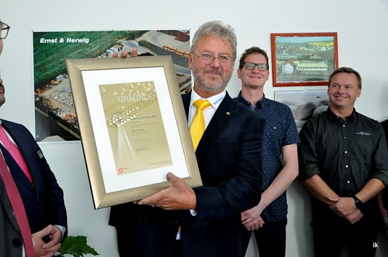 Othmar Ernst wurde zum zweiten Mal Unternehmer des Jahres im Eichsfeld (Foto: Ilka K&uuml;hn)