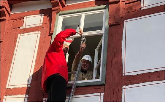 Sturm aufs Rathaus (Foto: Natalie H&uuml;nger)