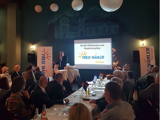 Neujahrsempfang der FREIEN W&Auml;HLER Th&uuml;ringen (Foto: Mario Merten)