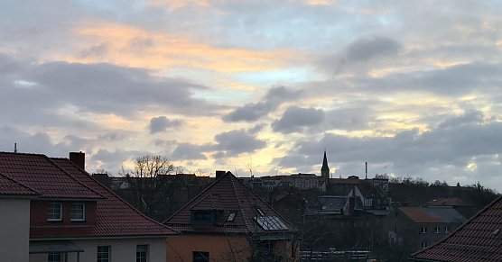 Lichtblick am Morgen &uuml;ber Nordhausen (Foto: nnz)