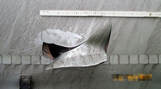 Aufgeschlitzt (Foto: API)