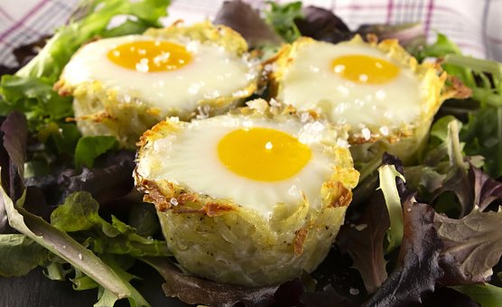 Mit den Kartoffelnestern f&auml;llt die Eiersuche an Ostern aus � denn sie sind garantiert schnell verschwunden.  (Foto: Kartoffel-Marketing GmbH)