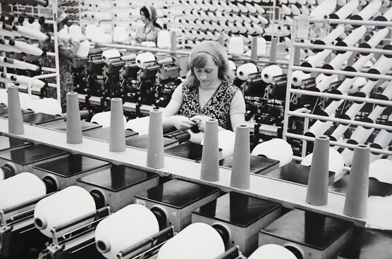 In der Baumwollspinnerei (Foto: Archiv Baumwollspinnerei)