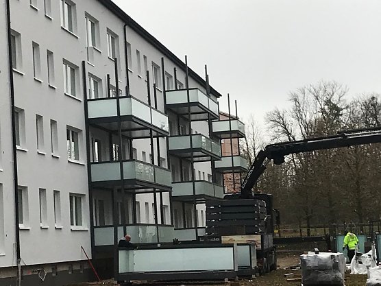 Anbau von Balkonen (Foto: Ilka K&uuml;hn)