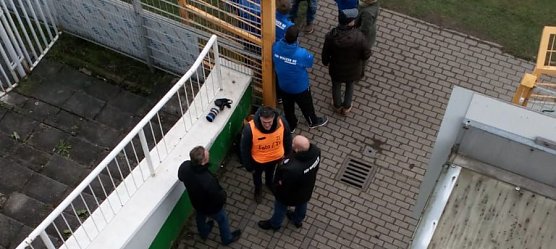 Auch Wacker-Pr&auml;sident Kleofas ist im Leipziger Stadion (Foto: Ch. Greiner)