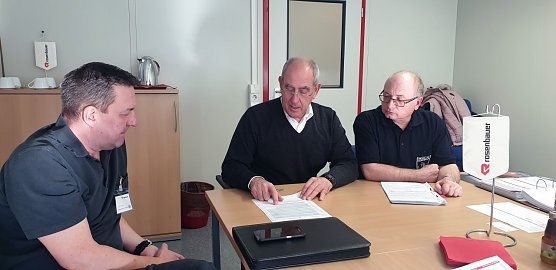 Besprechung (Foto: Feuerwehr Heiligenstadt)