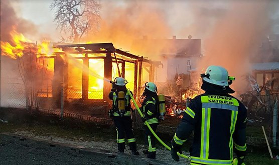Feuer in Kalteneber (Foto: Feuerwehr Heiligenstadt)