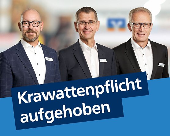 Vorstand ohne Krawatte (Foto: VR-Bank Mitte)