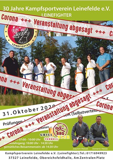 Veranstaltungsflyer (Foto: Kampfsportverein Leinefelde ) Veranstaltungsflyer (Foto: Kampfsportverein Leinefelde )