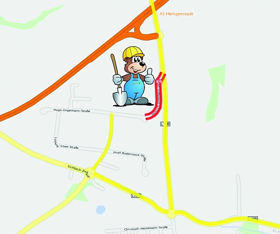 Zufahrt zum Gewerbegebiet wird gesperrt (Foto: Stadtverwaltung Heilbad Heiligenstadt) Zufahrt zum Gewerbegebiet wird gesperrt (Foto: Stadtverwaltung Heilbad Heiligenstadt)