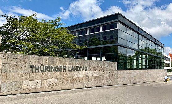 Der Th&uuml;ringer Landtag in Erfurt (Foto: nnz-Archiv)