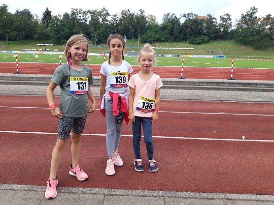 Johanna Lehne, Madita Iseke und Freya Beykirch (v.l.) (Foto: SV Einheit Worbis)
