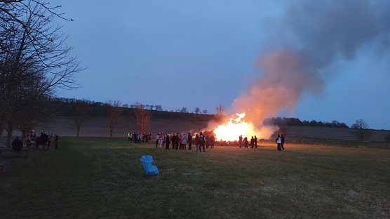Osterfeuer in Kleinbodungen (Foto: D. Steinecke)
