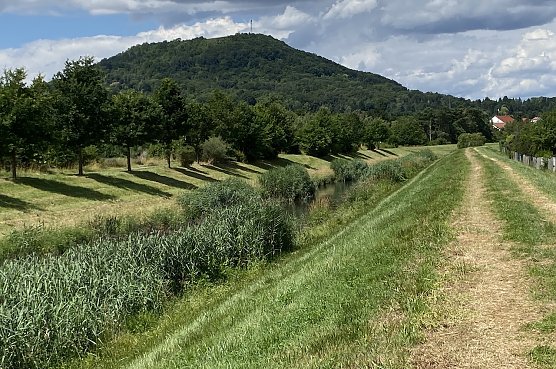 Blick vom Wipperdamm zum Frauenberg. (Foto: Wolfgang Lehmann) Blick vom Wipperdamm zum Frauenberg. (Foto: Wolfgang Lehmann)